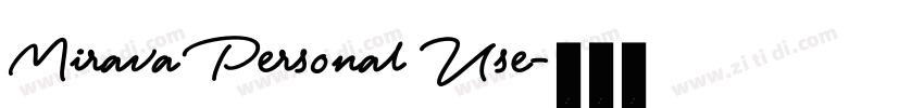 Mirava Personal Use字体转换